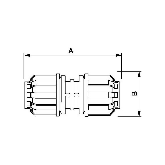 Equal female coupling 25 mm