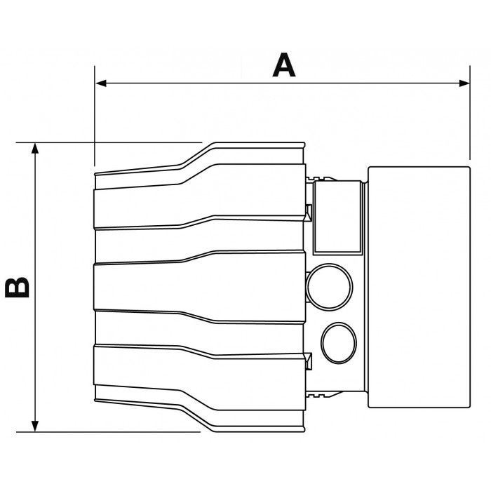 Aluminium sleeve coupling 40 mm 1 1/2" female