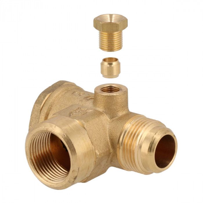 Non-return valve 3/4" female x 3/4" female x 1/8" female