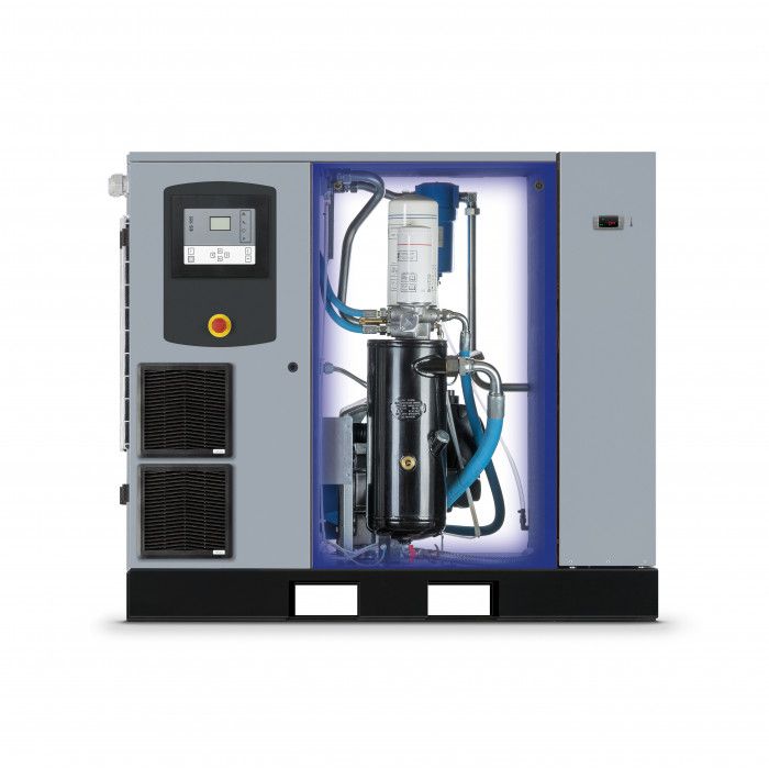 Screw compressor EcoPower 30D IVR Dry 13 bar 30 HP/22 kW 822 - 3924 l/min 