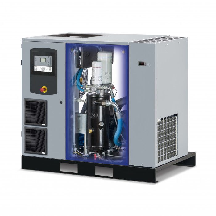Screw compressor EcoPower 30D IVR Dry 13 bar 30 HP/22 kW 822 - 3924 l/min 