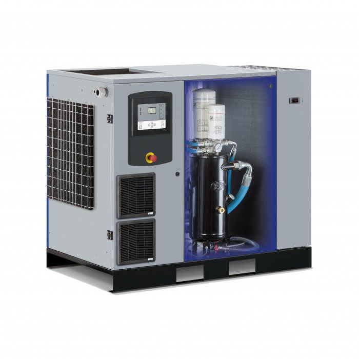 Screw compressor EcoPower 30D IVR Dry 13 bar 30 HP/22 kW 822 - 3924 l/min 