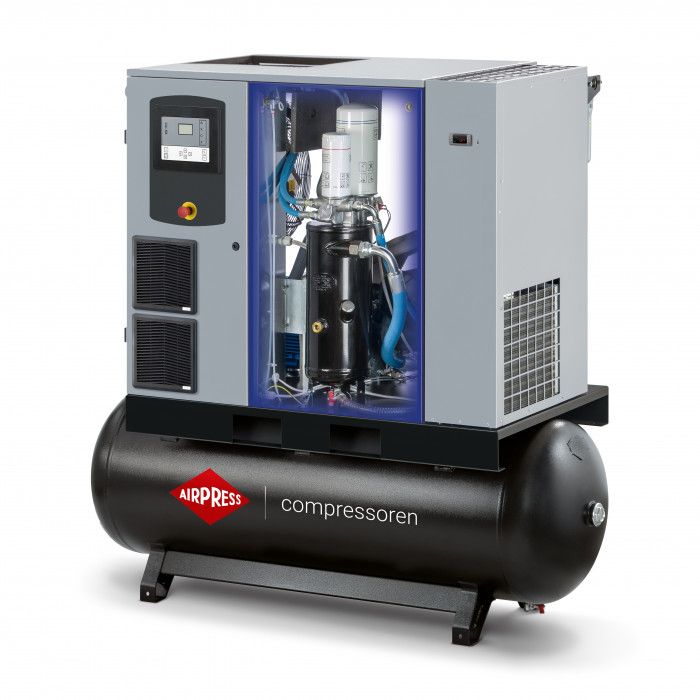 Screw compressor EcoPower 35D IVR Combi Dry 13 bar 35 HP/26 kW 840 - 4116 l/min 500 l