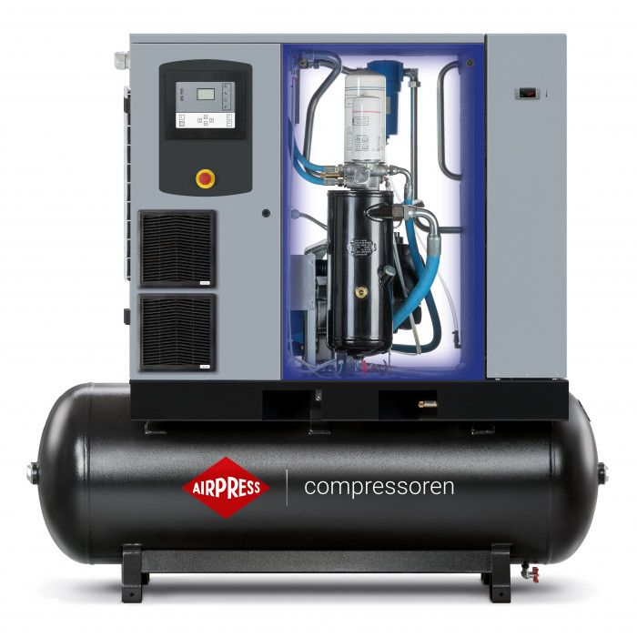 Screw compressor EcoPower 35D IVR Combi Dry 13 bar 35 HP/26 kW 840 - 4116 l/min 500 l