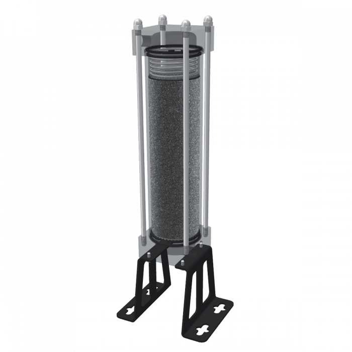 Active carbon filtration tower ACT 1/2" max. 16 bar 1000 l/min <0.003 mg/m3
