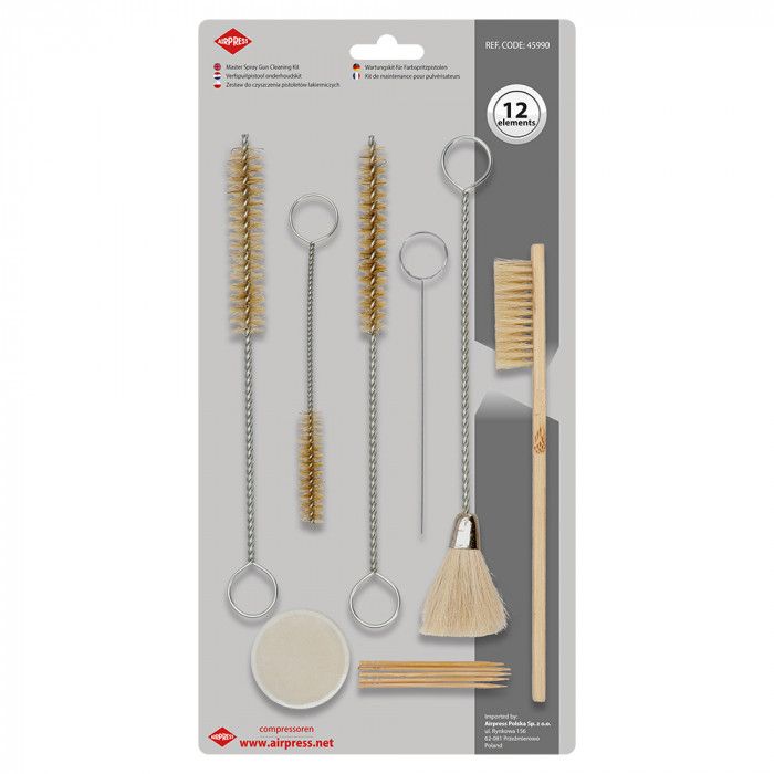 Paint gun brush kit 12 pieces