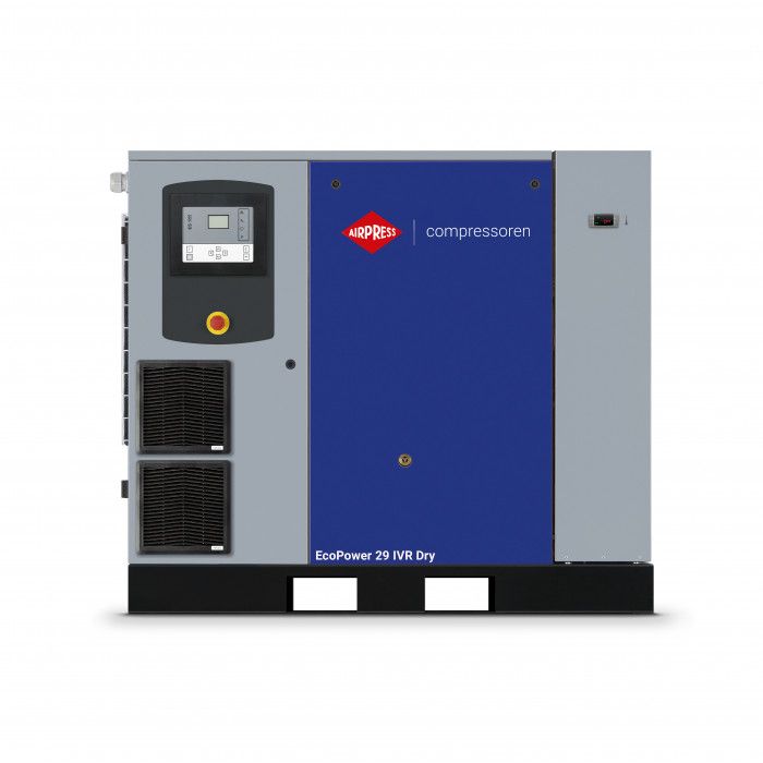 Screw compressor EcoPower 30D IVR Dry 13 bar 30 HP/22 kW 822 - 3924 l/min 