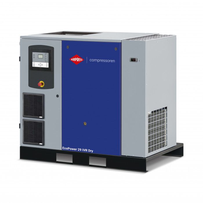 Screw compressor EcoPower 30D IVR Dry 13 bar 30 HP/22 kW 822 - 3924 l/min 