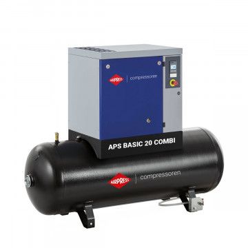 Screw Compressor APS 20 Basic Combi 8 bar 20 hp 1860 l/min 500 l