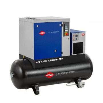Screw Compressor APS 7.5 Basic Combi Dry 10 bar 7.5 hp 690 l/min 500 l