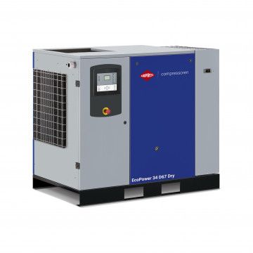 Screw compressor EcoPower 35D Dry 10 bar 35 HP/26 kW 3726 l/min