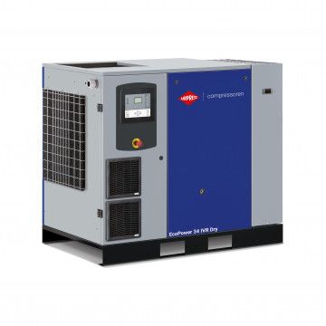 Screw compressor EcoPower 35D IVR Dry 13 bar 35 HP/26 kW 840 - 4116 l/min