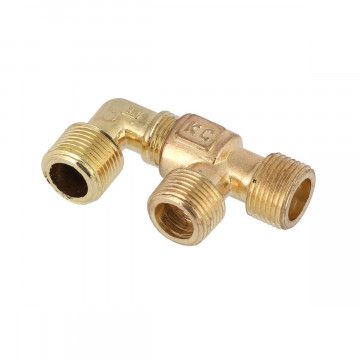 Knee & T-piece coupling 3/8" x 1/4" x 3/8" x 3/8" HL 425/50/100