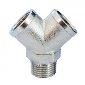 Y coupling 1/8" male and 2x female
