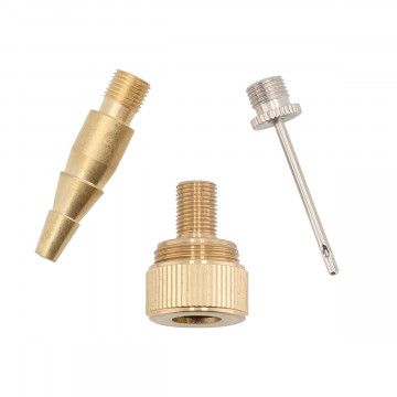 Blow gun attachments 3-piece bicycle ball and airbed