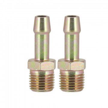 2 Plugin nipple for hose 8mm 1/4" blister