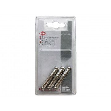 Hose connection pipe 8 x 8 mm 3 pieces in blister