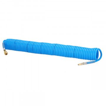 Spiral air hose Euro 10 bar 15 m 12 x 8 mm PU