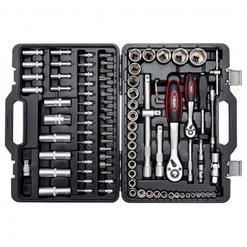 Tool case with Chrome Vanadium sleeve set 94 parts