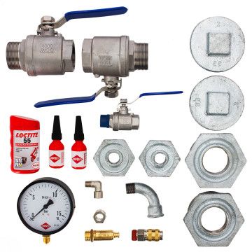 Installation kit air receiver 2000-3000l 3" screw compressor 1 1/2" 37-45 kW 11 bar