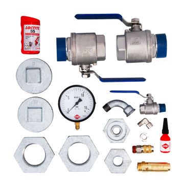 Installation kit air receiver 2000-3000l 3" screw compressor 2" 55-90 kW 11 bar